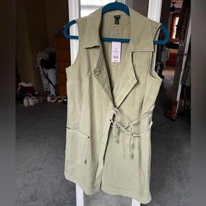 Wild Fable Olive Green Sleeveless Dress